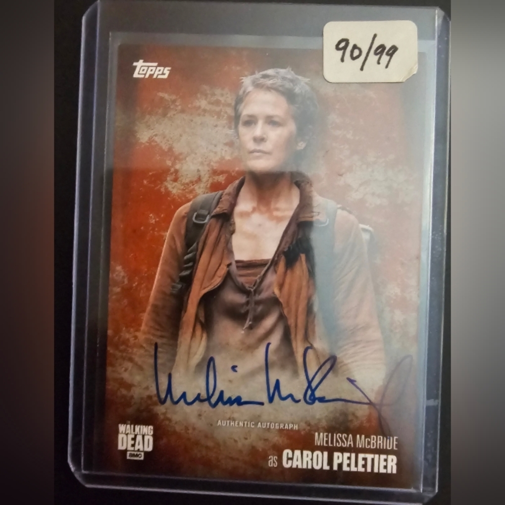 Walking dead autograph card
